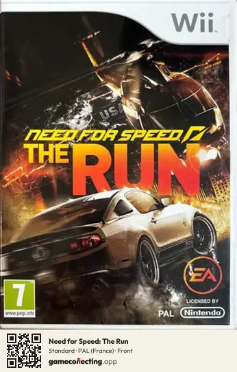 Need for Speed: The Run Nintendo Wii, France box front