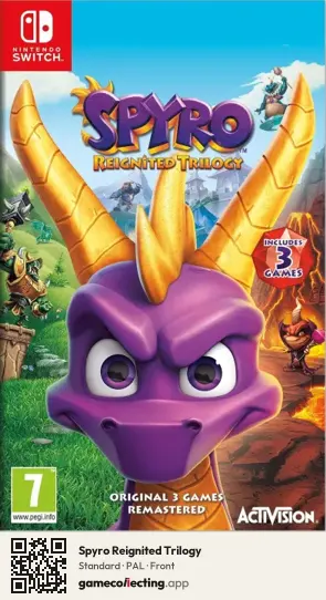 Spyro Reignited Trilogy Nintendo Switch, PAL box front