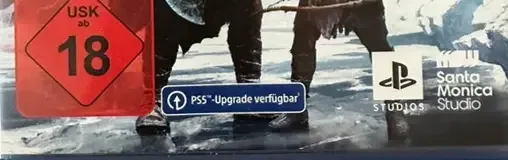 God of War Ragnarök, the USK square on its front