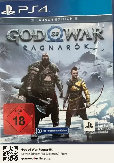 God of War Ragnarök PlayStation 4, Germany box front
