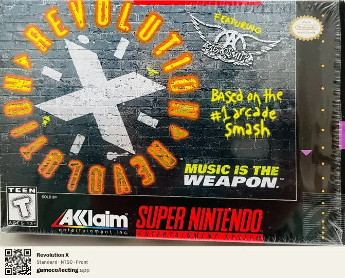 Revolution X Super Nintendo Entertainment System, NTSC box front