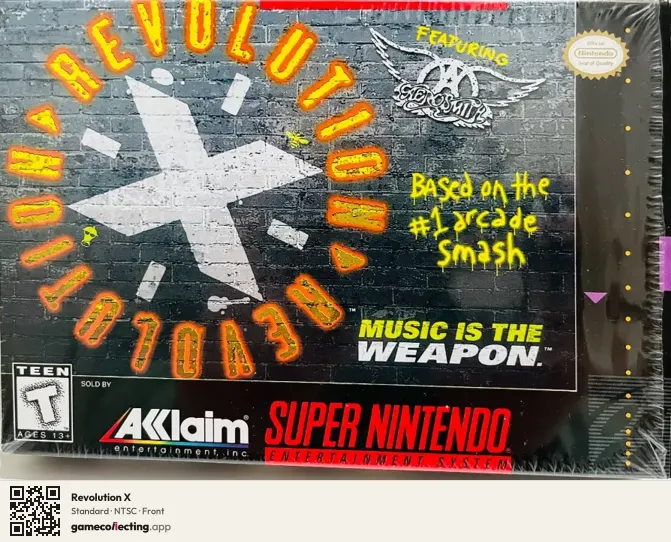 Revolution X Super Nintendo Entertainment System, NTSC box front