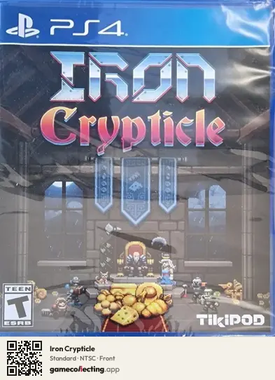 Iron Crypticle PlayStation 4, NTSC box front