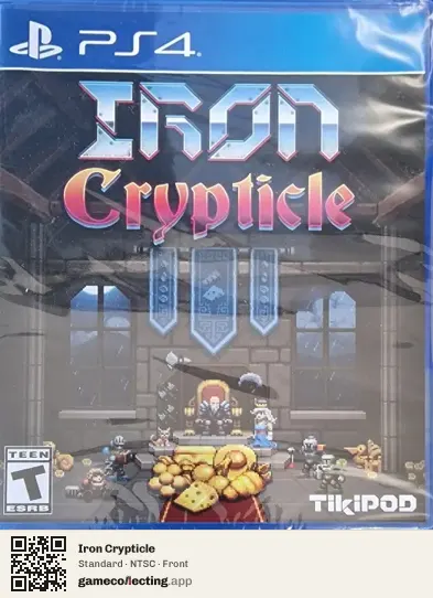 Iron Crypticle PlayStation 4, NTSC box front