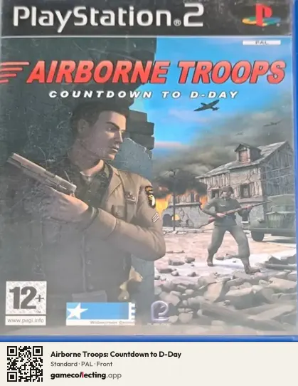 Airborne Troops: Countdown to D-Day PlayStation 2, PAL box front