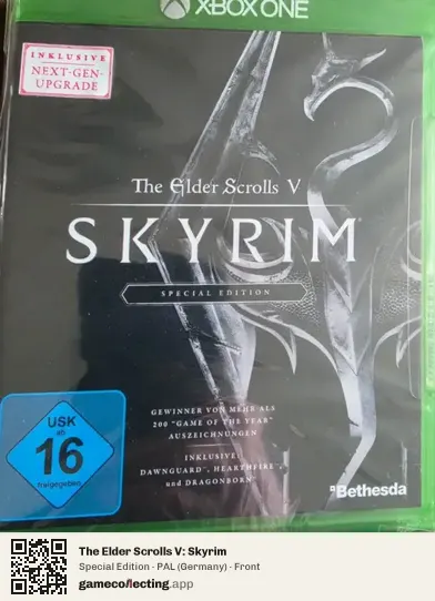 The Elder Scrolls V: Skyrim Xbox One, Germany box front
