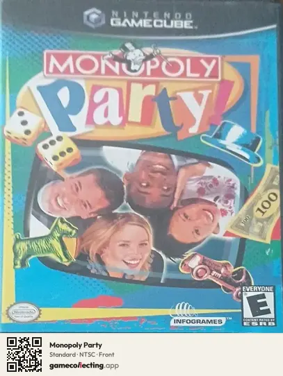 Monopoly Party Nintendo GameCube, NTSC box front