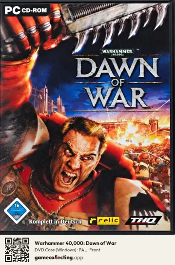 Warhammer 40,000: Dawn of War Computer, PAL box front
