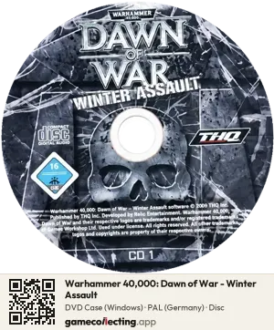 Warhammer 40,000: Dawn of War - Winter Assault Computer, PAL disc