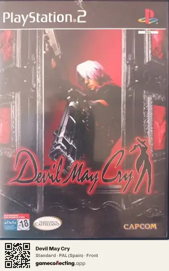 Devil May Cry PlayStation 2, Spain box front