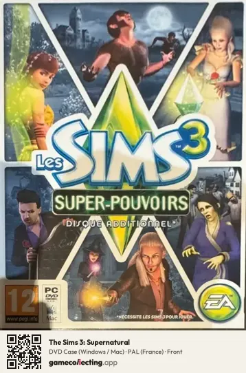 The Sims 3: Supernatural Computer, France box front