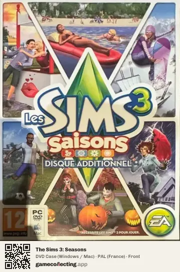 The Sims 3: Seasons Computer, France box front