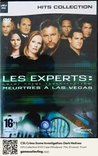 CSI: Crime Scene Investigation: Dark Motives Computer, France box front