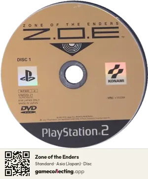 Zone of the Enders PlayStation 2, Asia disc