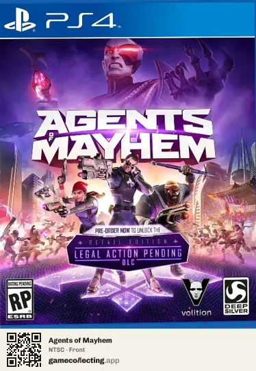 Agents of Mayhem PlayStation 4, NTSC box front