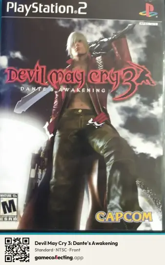 Devil May Cry 3: Dante's Awakening PlayStation 2, NTSC box front