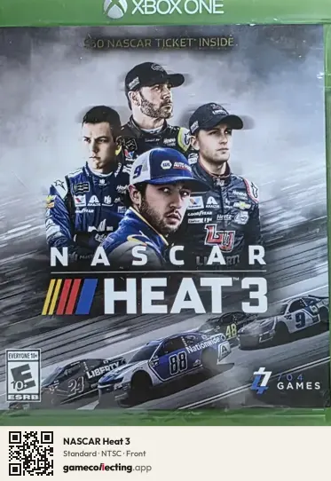 NASCAR Heat 3 Xbox One, NTSC box front