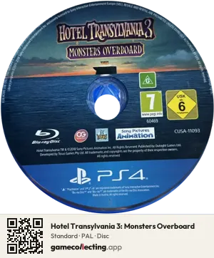 Hotel Transylvania 3: Monsters Overboard PlayStation 4, PAL disc