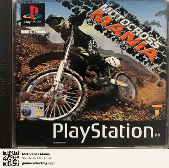 Motocross Mania PlayStation, PAL box front