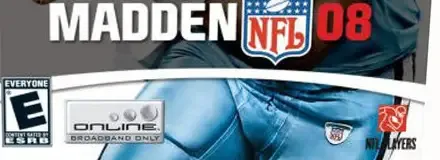 Madden NFL 08, the ESRB box on its front