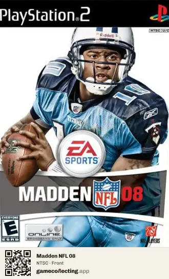 Madden NFL 08 PlayStation 2, NTSC box front