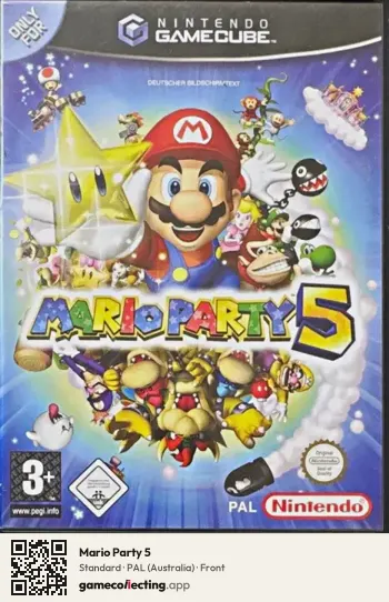 Mario Party 5 Nintendo GameCube, Australia box front