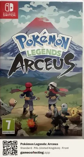 Pokémon Legends: Arceus Nintendo Switch, United Kingdom box front