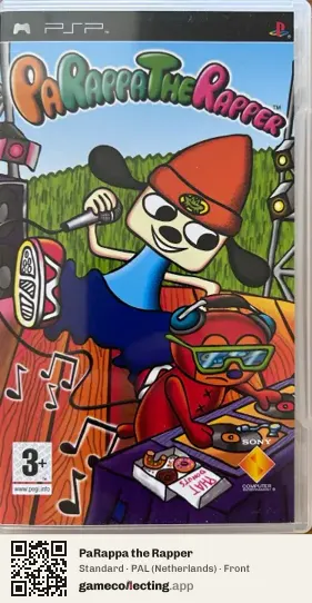 PaRappa the Rapper PlayStation Portable, Netherlands box front
