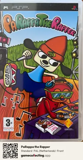 PaRappa the Rapper PlayStation Portable, Netherlands box front