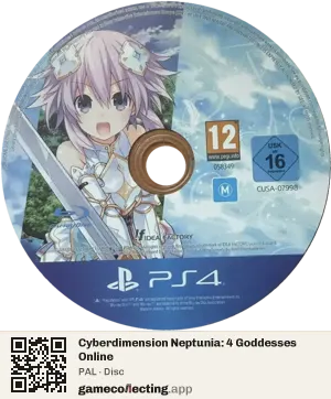 Cyberdimension Neptunia: 4 Goddesses Online PlayStation 4, PAL disc