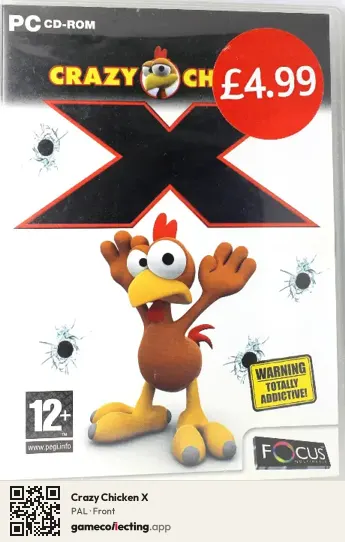 Crazy Chicken X Computer, PAL box front