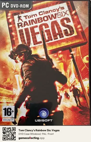 Tom Clancy's Rainbow Six: Vegas Computer, PAL box front