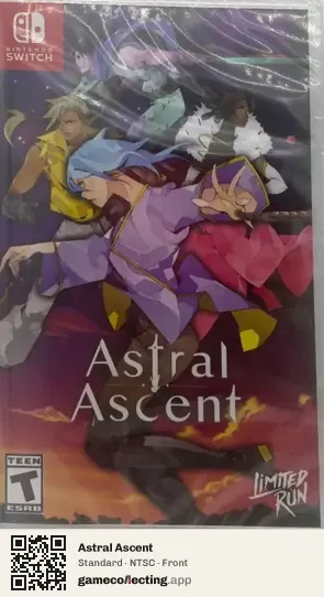 Astral Ascent Nintendo Switch, NTSC box front