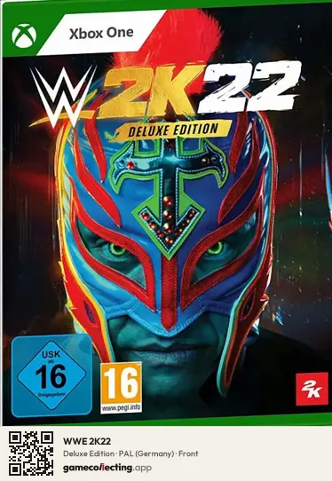 WWE 2K22 Xbox One, Germany box front