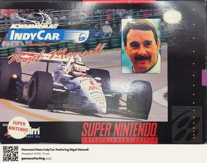 Newman/Haas IndyCar featuring Nigel Mansell Super Nintendo Entertainment System, NTSC box front