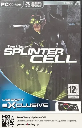 Tom Clancy's Splinter Cell Computer, United Kingdom box front
