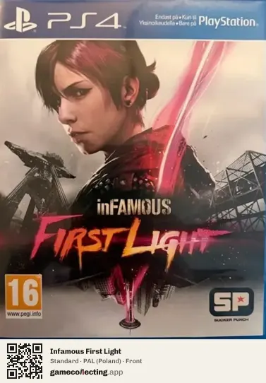 Infamous First Light PlayStation 4, Poland box front