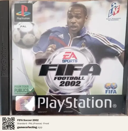 FIFA Soccer 2002 PlayStation, France box front