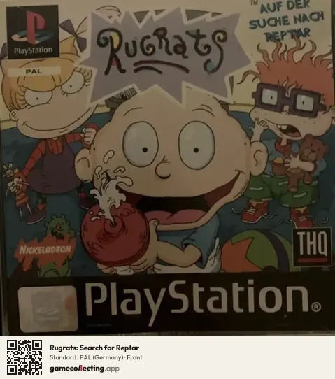 Rugrats: Search for Reptar PlayStation, Germany box front