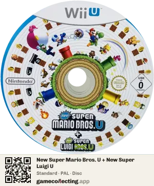 New Super Mario Bros. U + New Super Luigi U Nintendo Wii U, PAL disc
