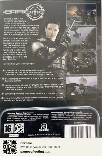 Chrome Computer, PAL box back