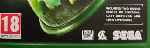 Alien: Isolation, the PEGI square on its front