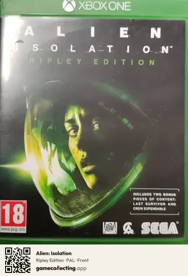 Alien: Isolation Xbox One, PAL box front