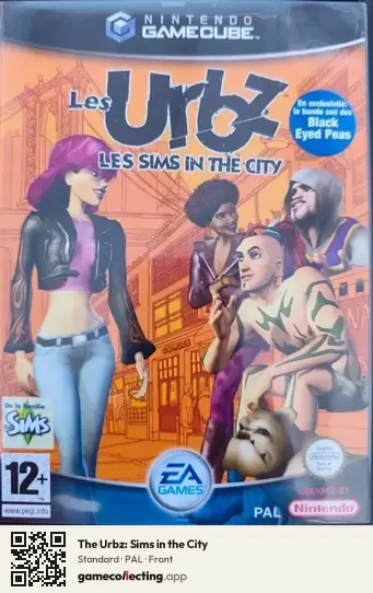 The Urbz: Sims in the City Nintendo GameCube, PAL box front