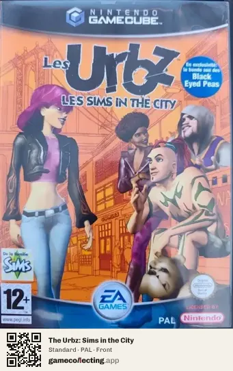 The Urbz: Sims in the City Nintendo GameCube, PAL box front