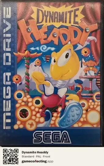 Dynamite Headdy Sega Mega Drive / Genesis, PAL box front