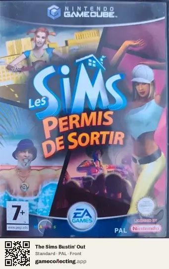 The Sims Bustin' Out Nintendo GameCube, PAL box front
