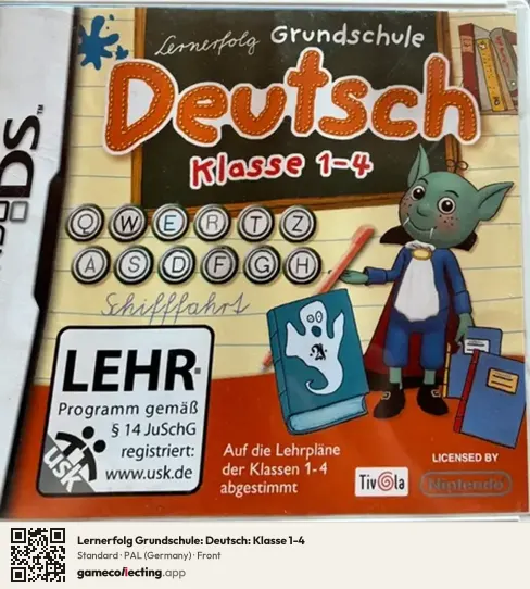 Lernerfolg Grundschule: Deutsch: Klasse 1-4 Nintendo DS, Germany box front