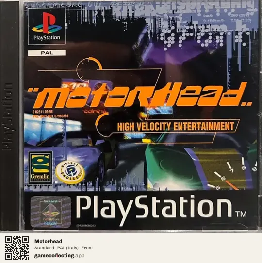 Motorhead PlayStation, Italy box front