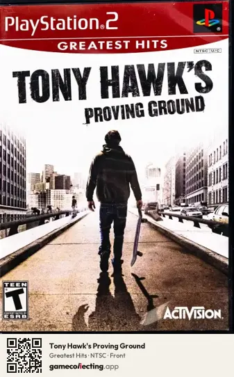 Tony Hawk's Proving Ground PlayStation 2, NTSC box front